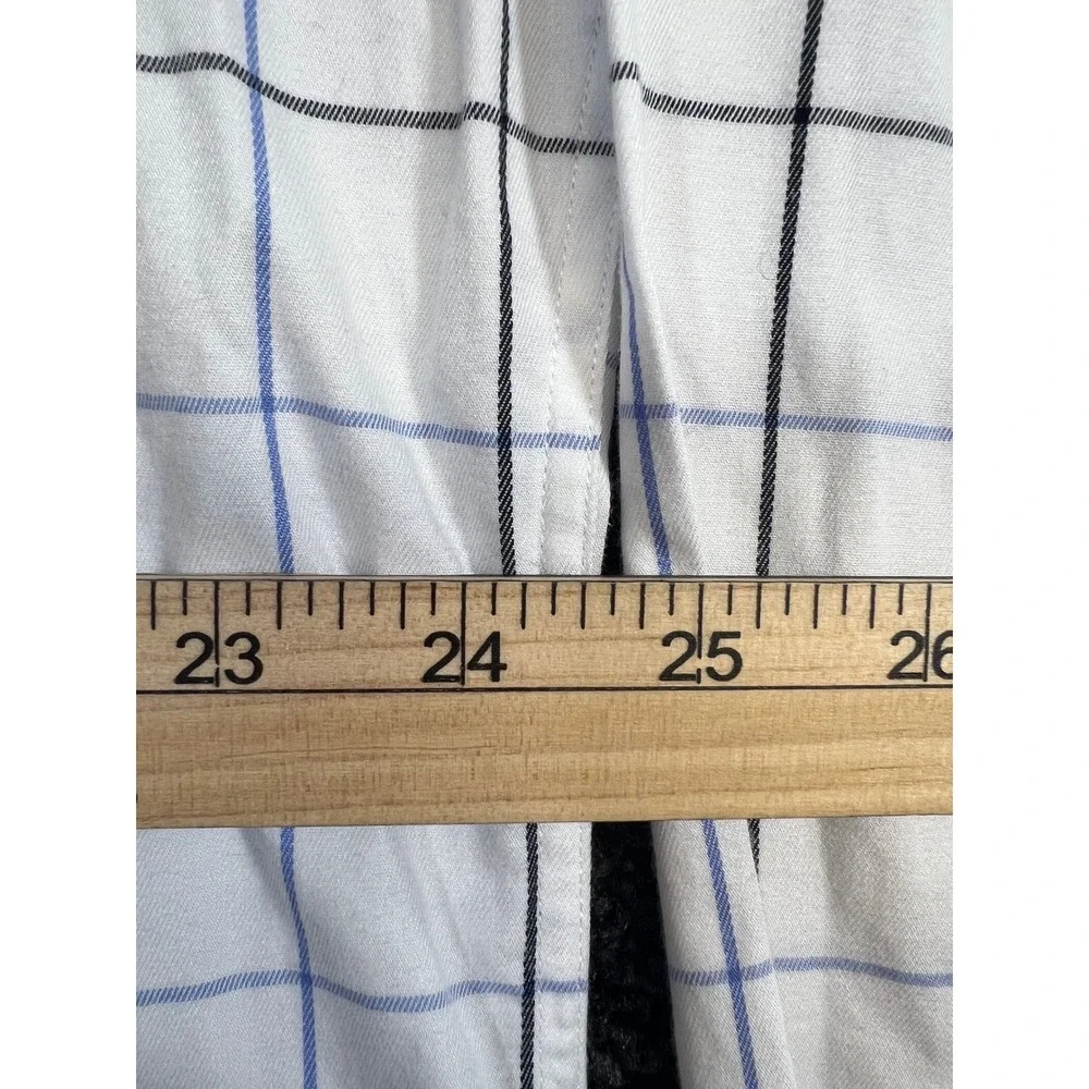Banana Republic XXL Athletic Fit Wrinkle Resistant Plaid Dress Shirt Mens‎
